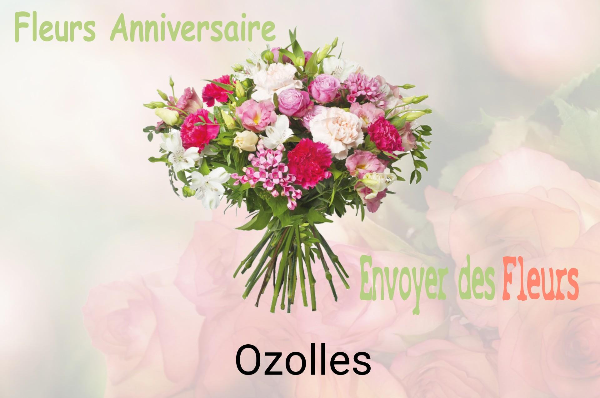 Bouquet de fleurs d’anniversaire livré à Ozolles